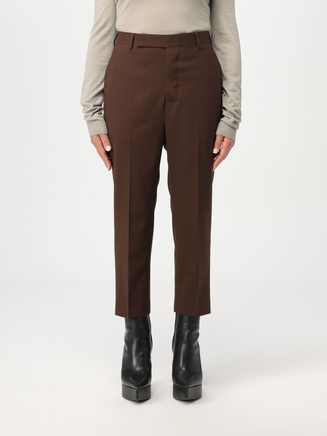 Rick Owens Trousers RICK OWENS Woman colour Brown