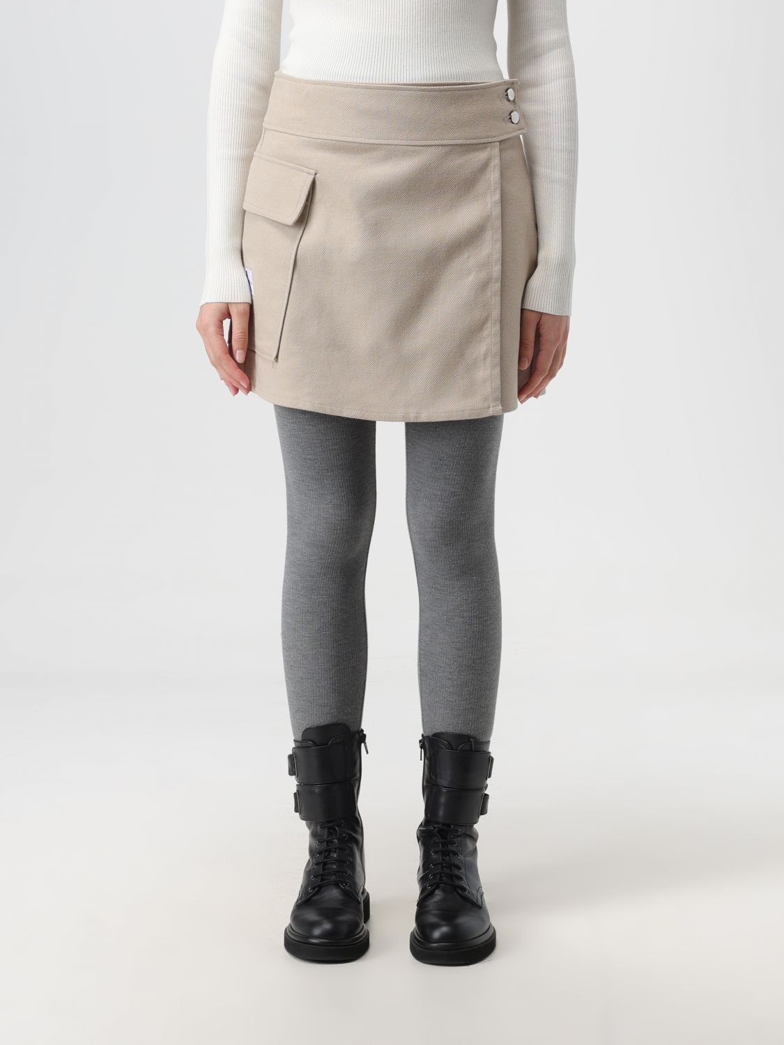 Calvin Klein Jeans Skirt CALVIN KLEIN JEANS Woman colour Beige