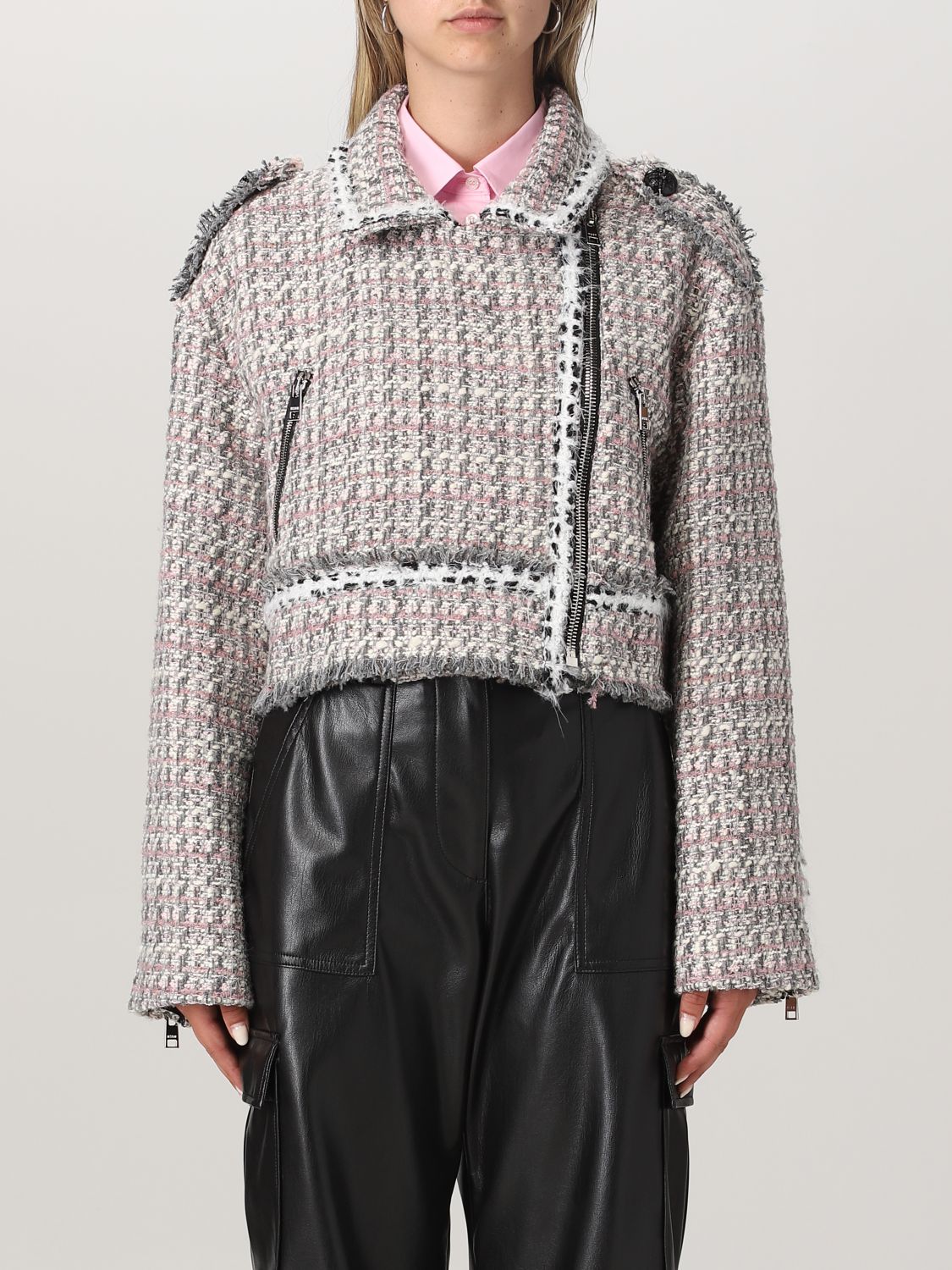 Msgm Jacket MSGM Woman colour Grey