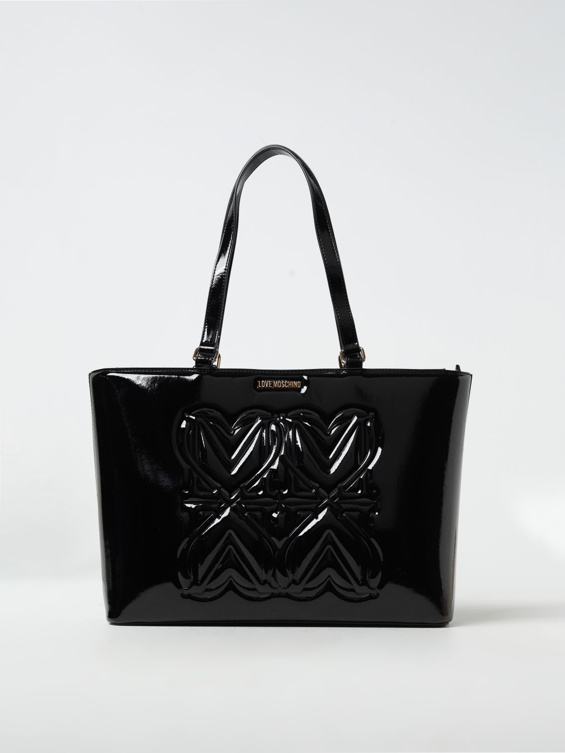 Moschino Borsa Pu Vernice Nero