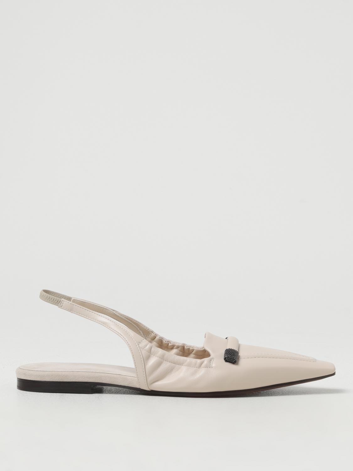 Brunello Cucinelli Flat Shoes BRUNELLO CUCINELLI Woman color Ivory