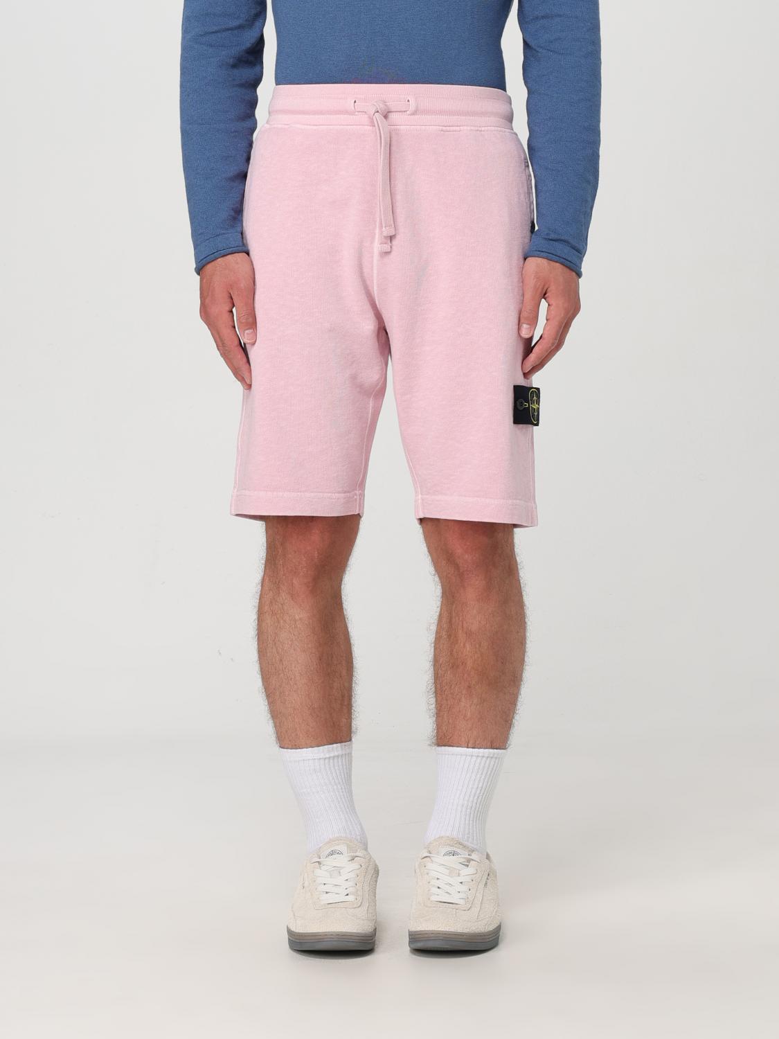 Stone Island Short STONE ISLAND Men color Pink