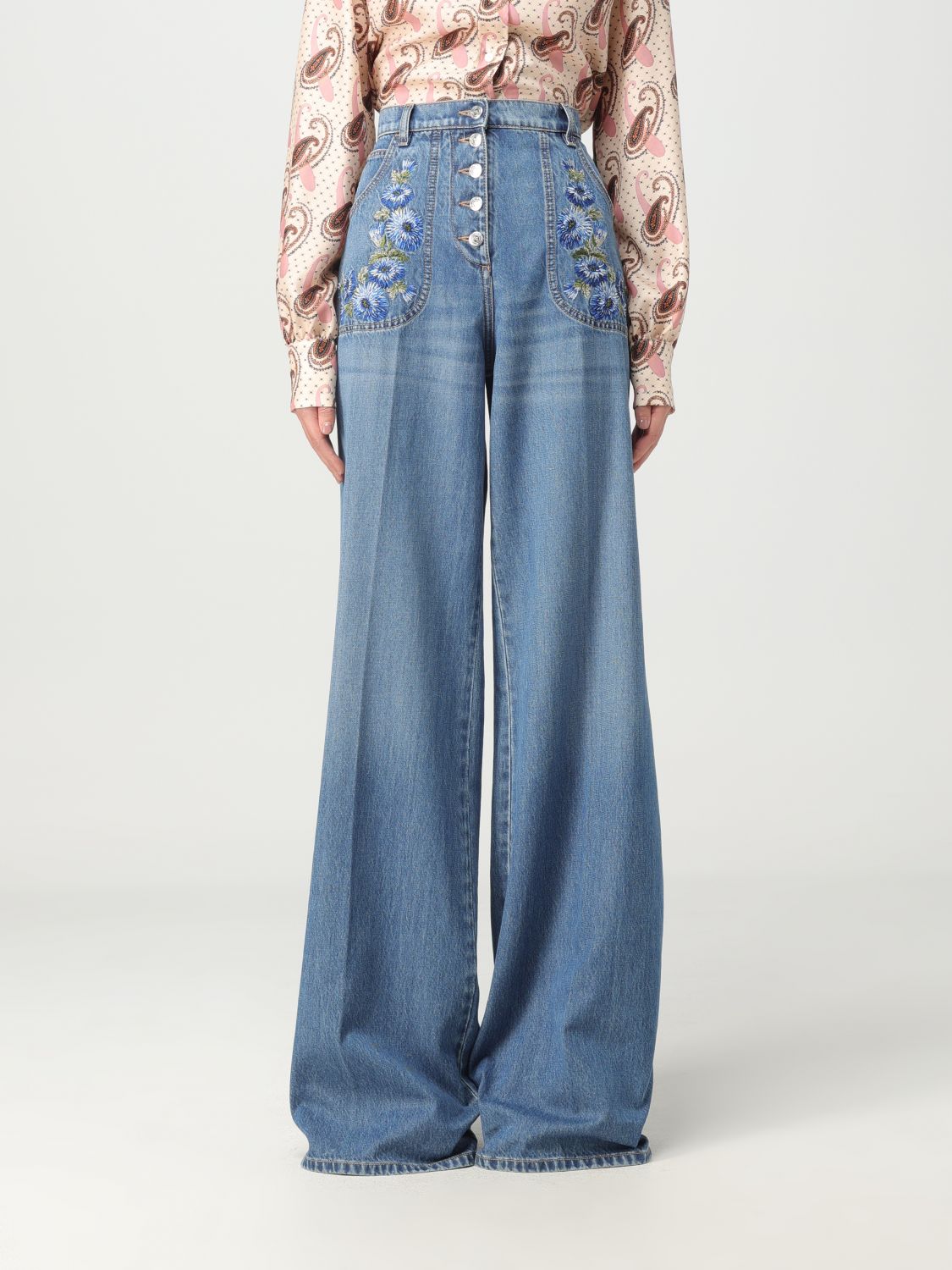 Etro Jeans ETRO Woman colour Blue