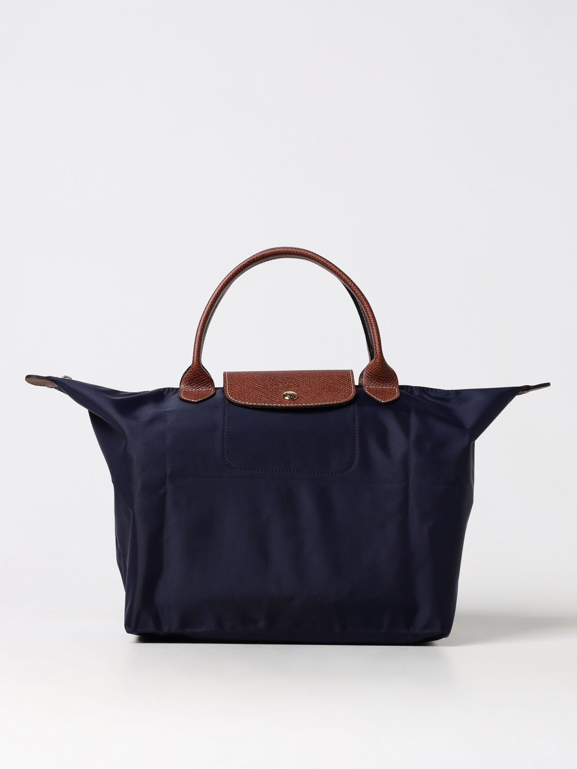  Longchamp Le Pliage recycled nylon and leather bag