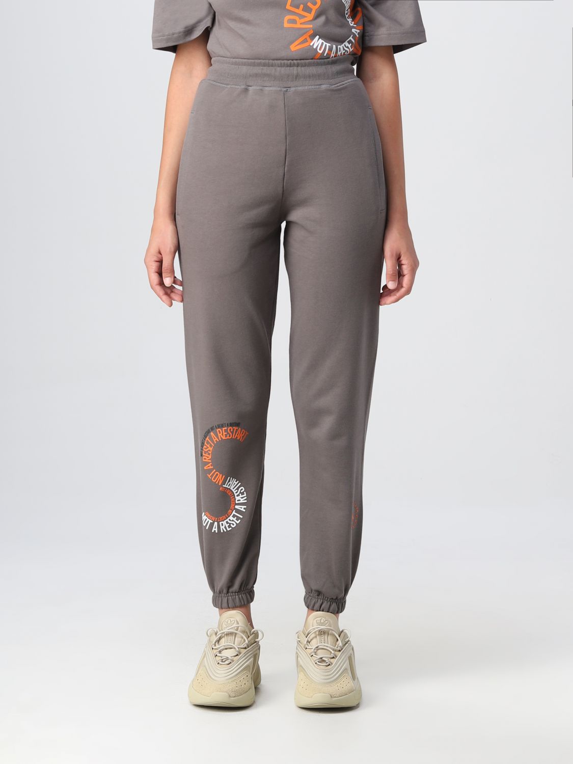 Adidas By Stella Mccartney Trousers ADIDAS BY STELLA MCCARTNEY Woman colour Grey