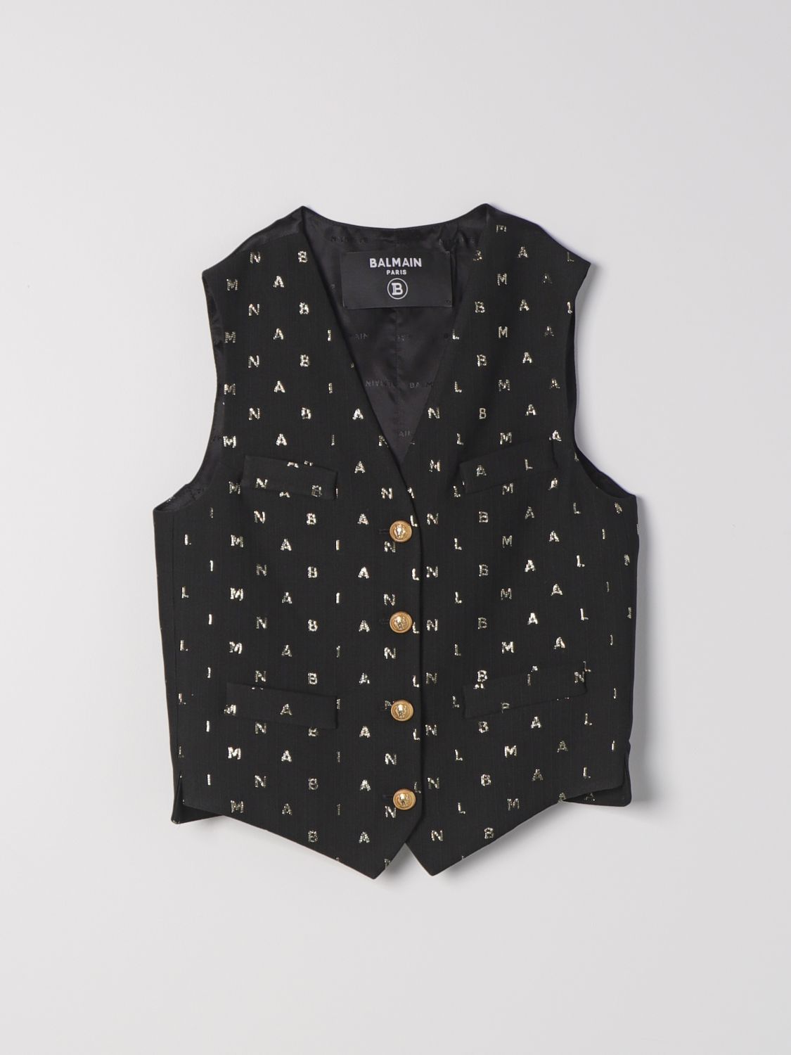 Balmain Kids Waistcoat BALMAIN KIDS Kids colour Black