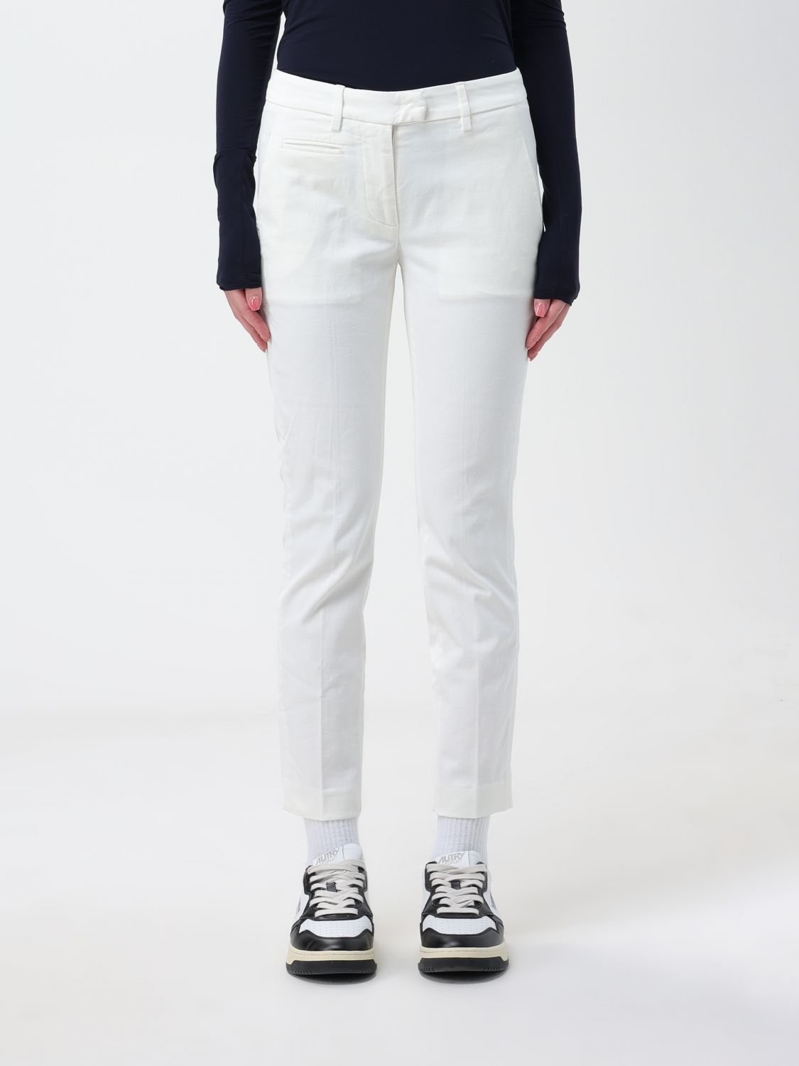 Dondup Trousers DONDUP Woman colour Ivory