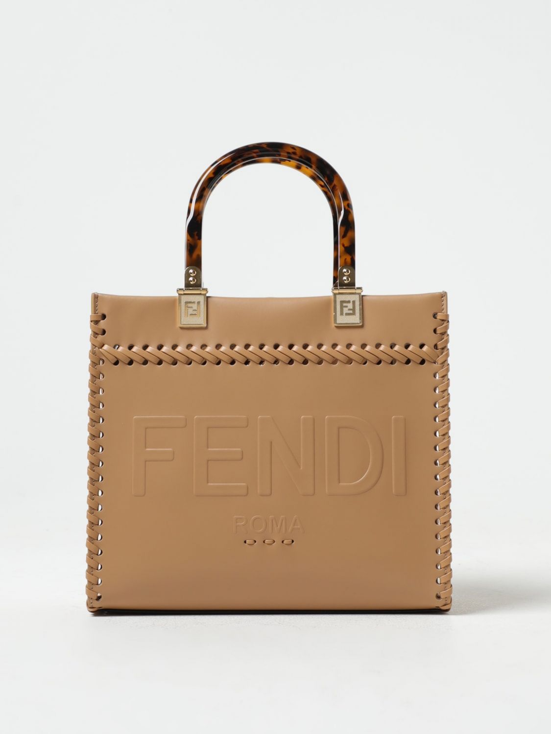 FENDI Tote Bags FENDI Woman colour Beige