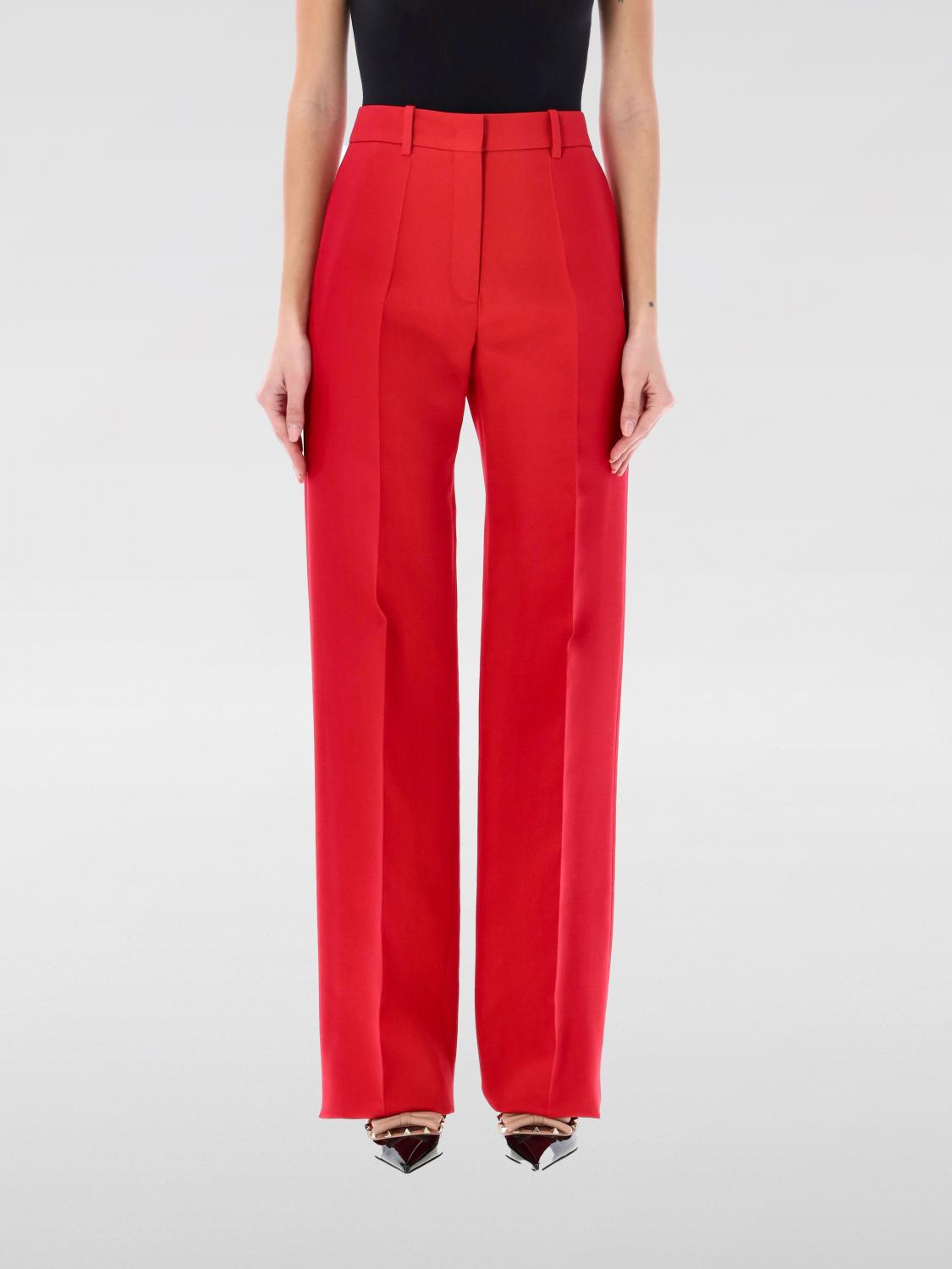 Valentino Pants VALENTINO Woman color Red