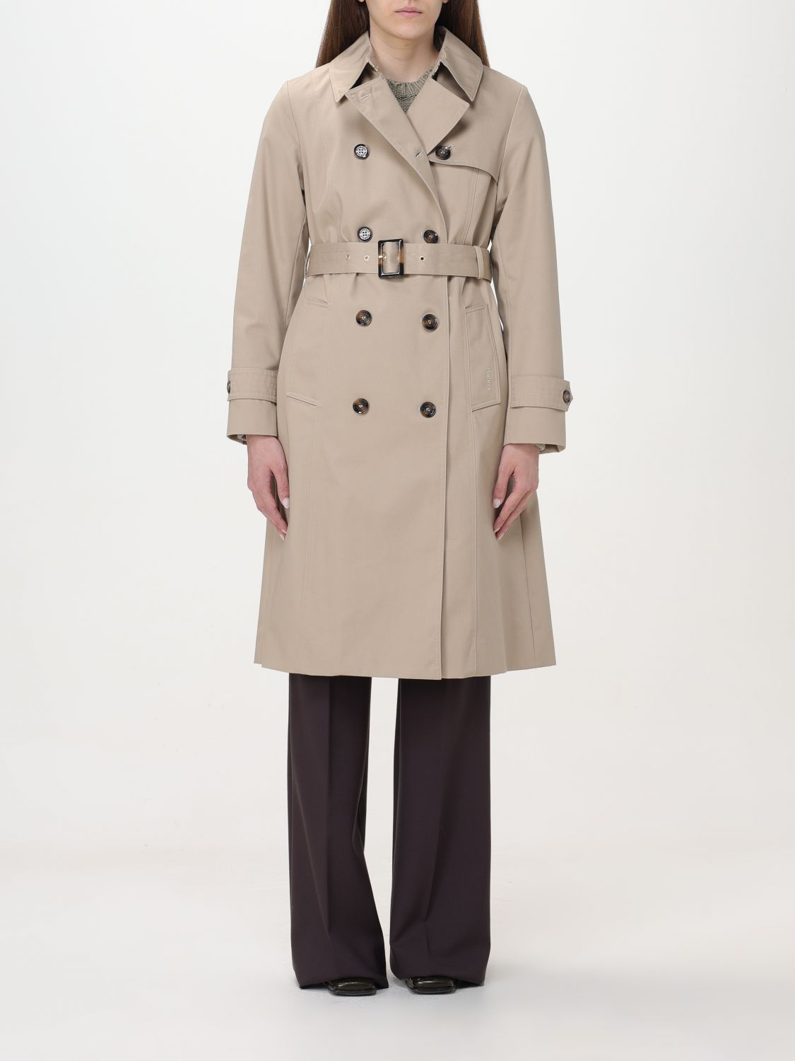 Barbour Trench Coat BARBOUR Woman color Military