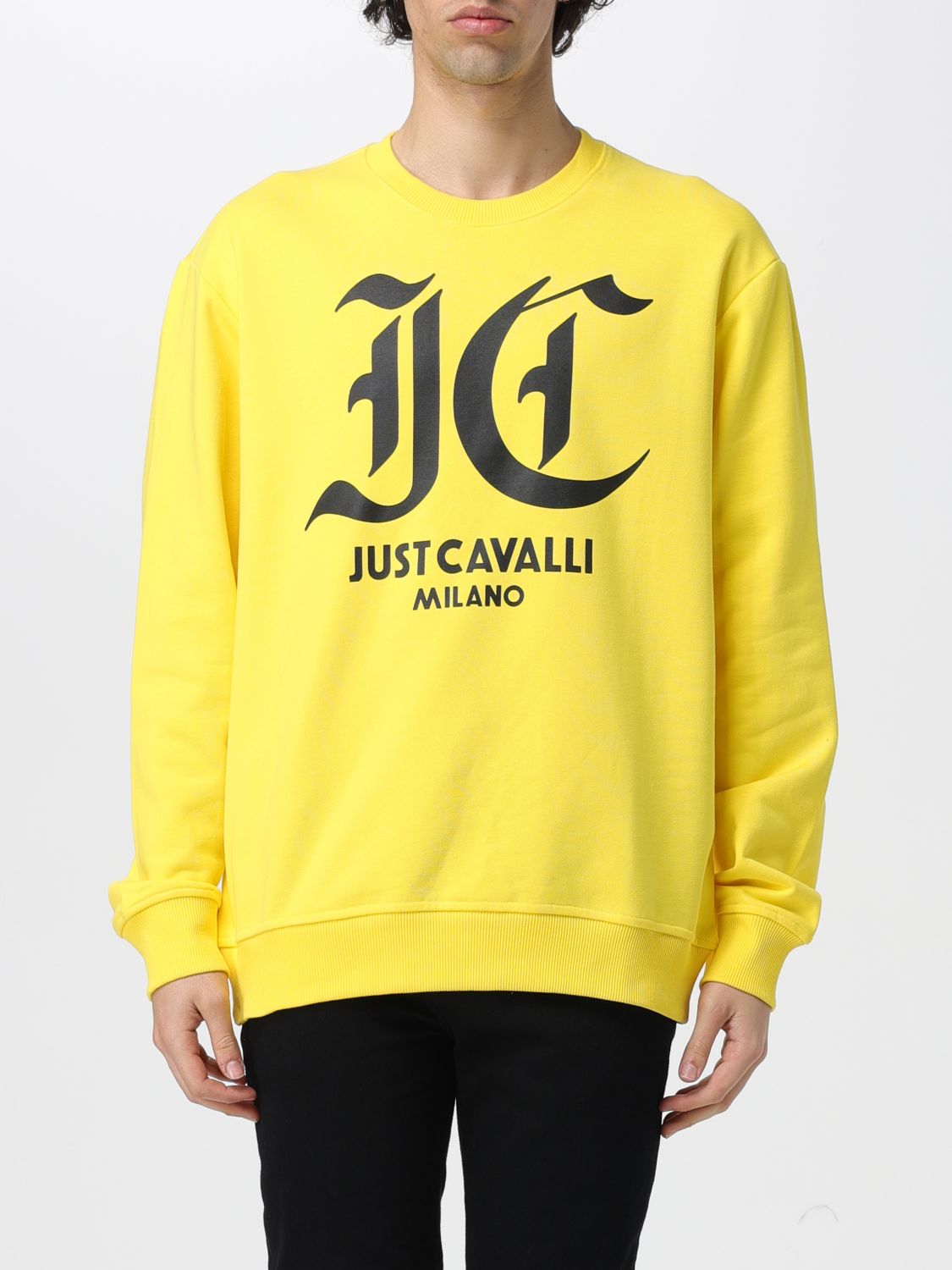 Just Cavalli Sweatshirt JUST CAVALLI Men colour Yellow