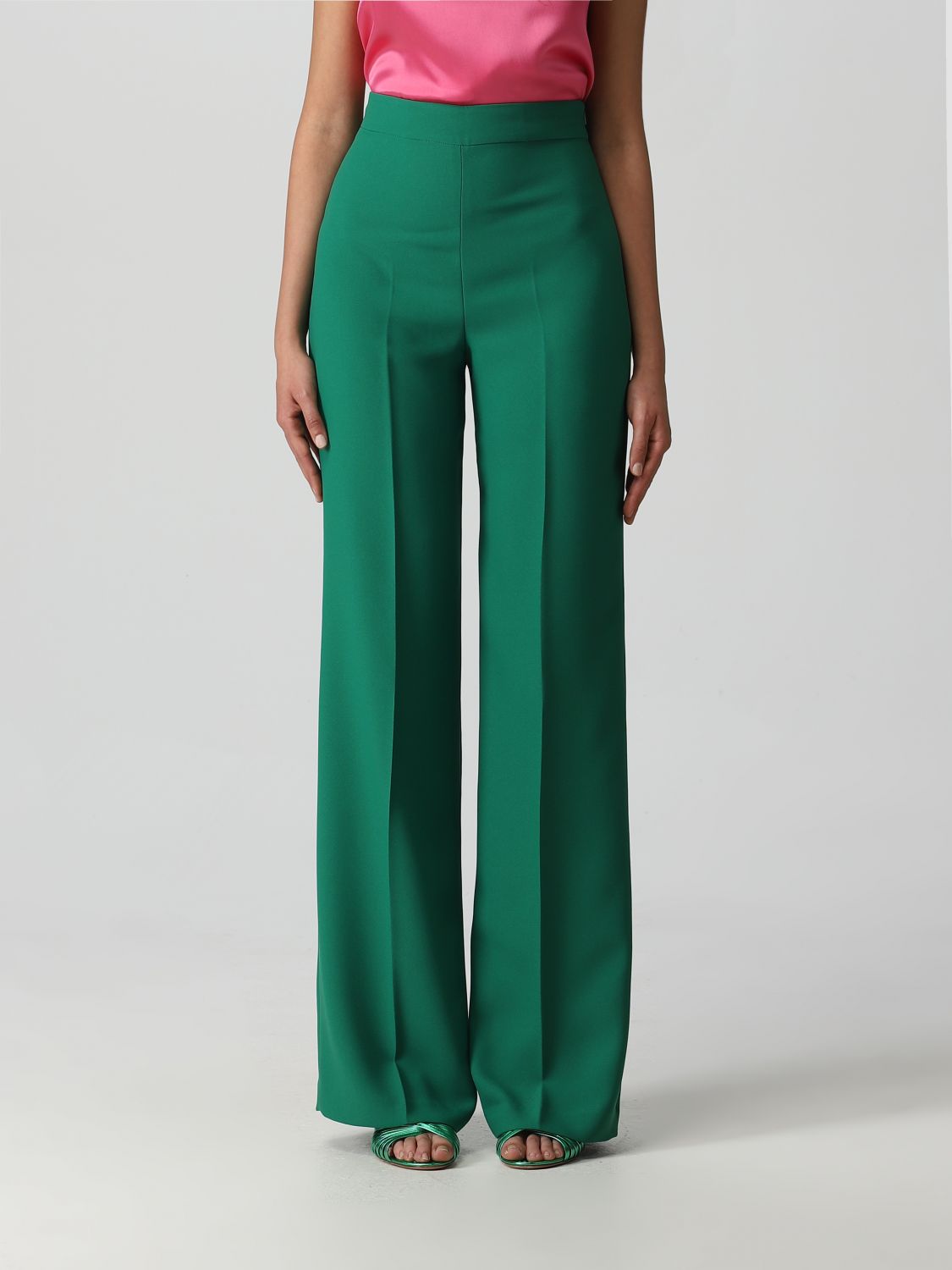 Hanita Trousers HANITA Woman colour Green