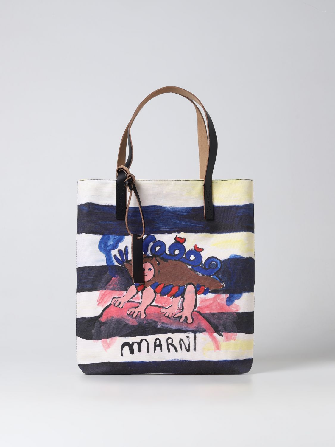 Marni Tote Bags MARNI Woman colour Blue