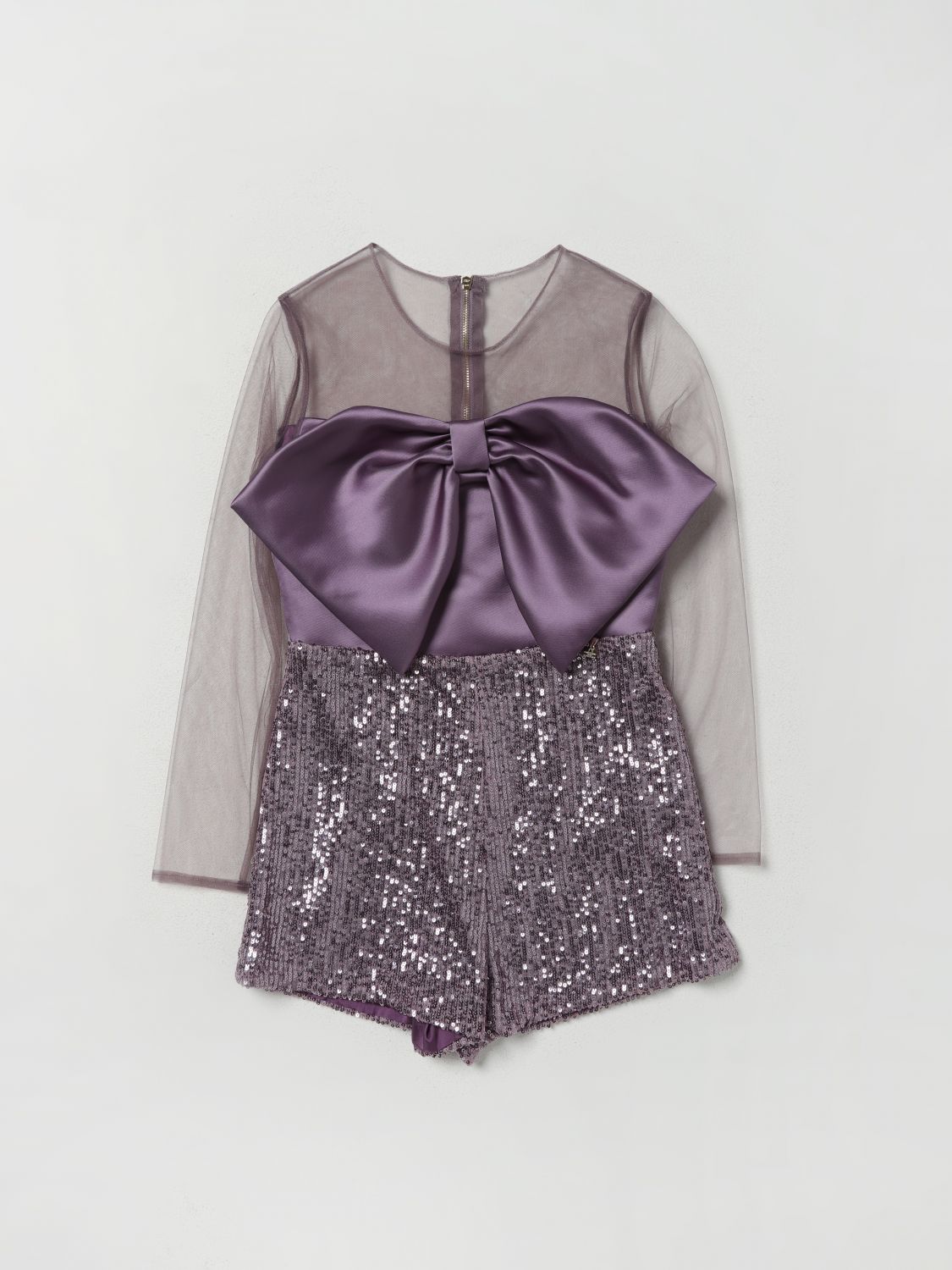 Elisabetta Franchi La Mia Bambina Dress ELISABETTA FRANCHI LA MIA BAMBINA Kids colour Lilac