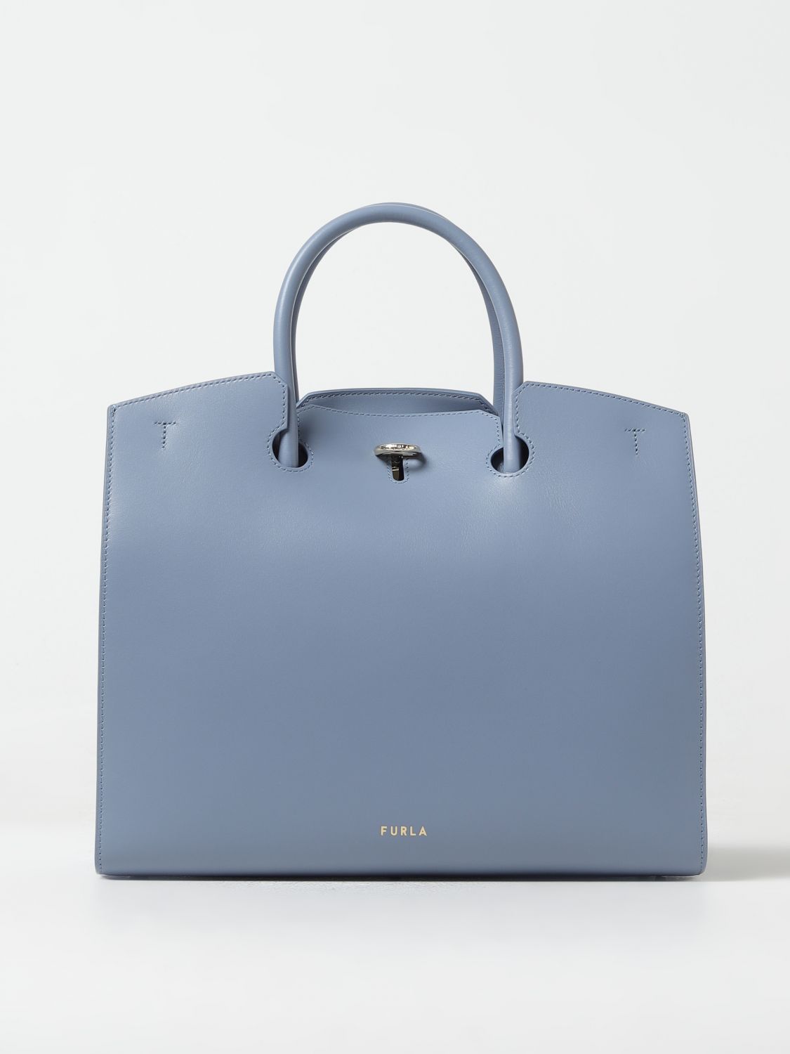 Furla Tote Bags FURLA Woman colour Gnawed Blue