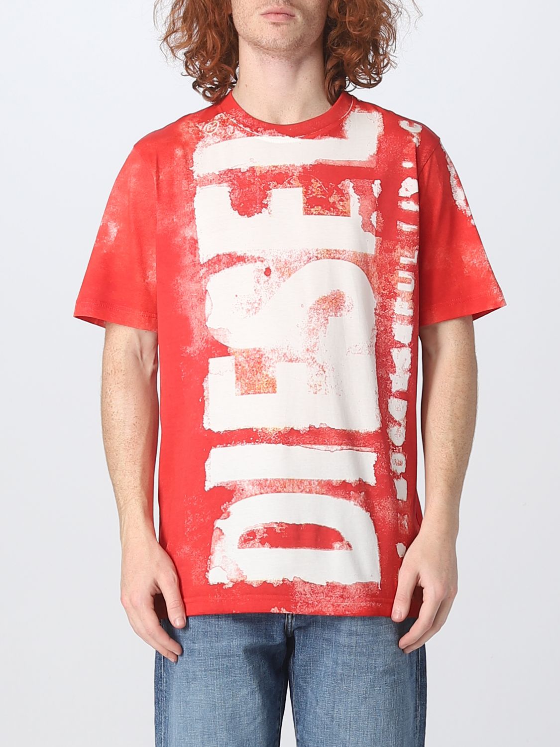 Diesel T-Shirt DIESEL Men colour Red