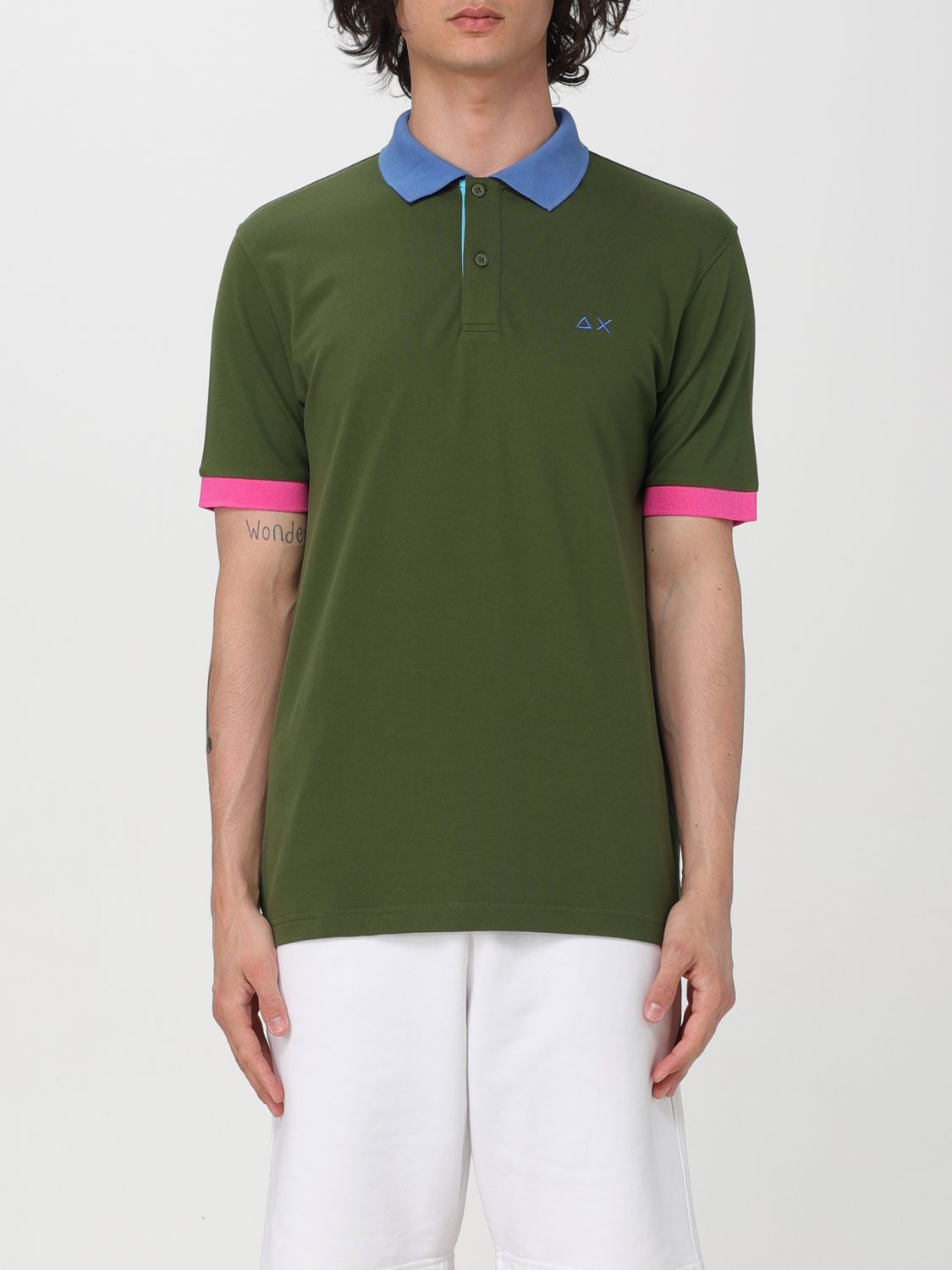  Polo Shirt SUN 68 Men colour Green