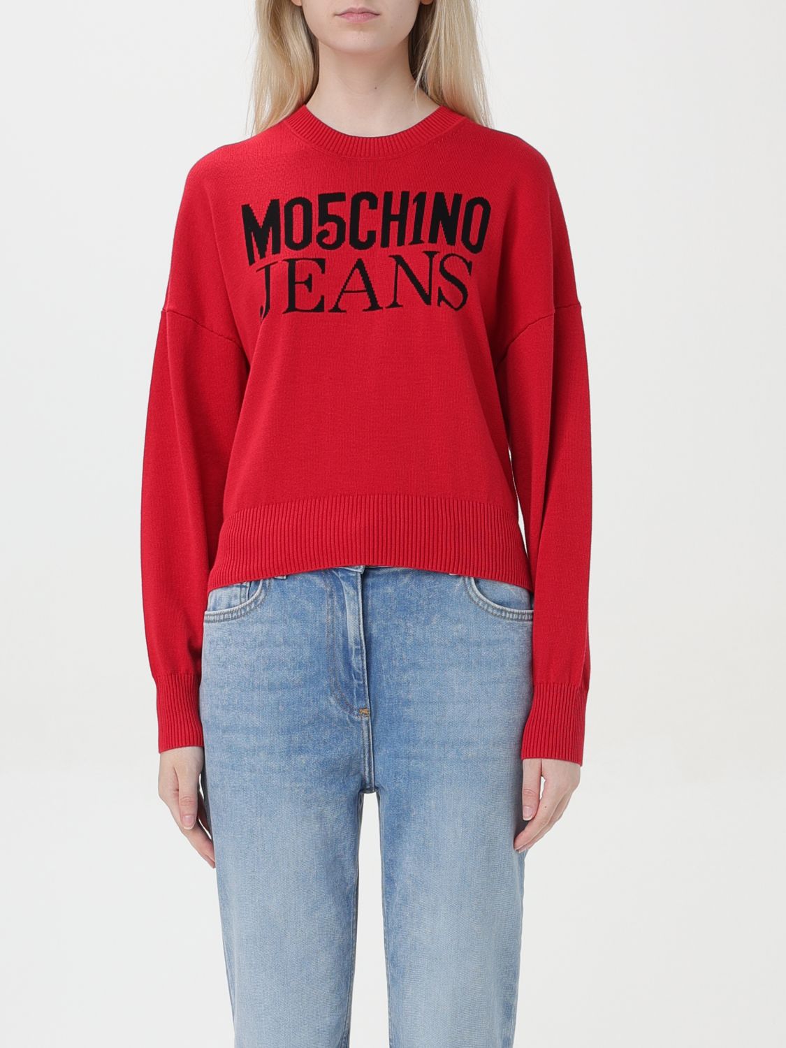 Moschino Jeans Sweater MOSCHINO JEANS Woman color Red