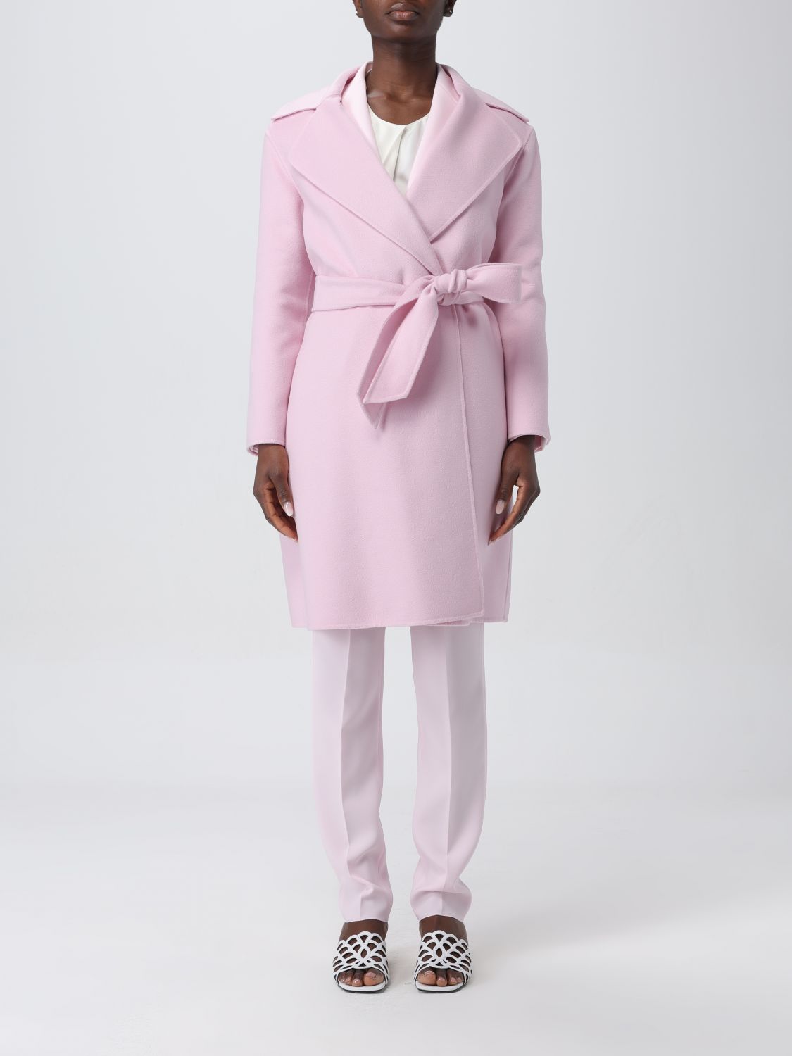 MAX MARA STUDIO Coat MAX MARA STUDIO Woman colour Pink