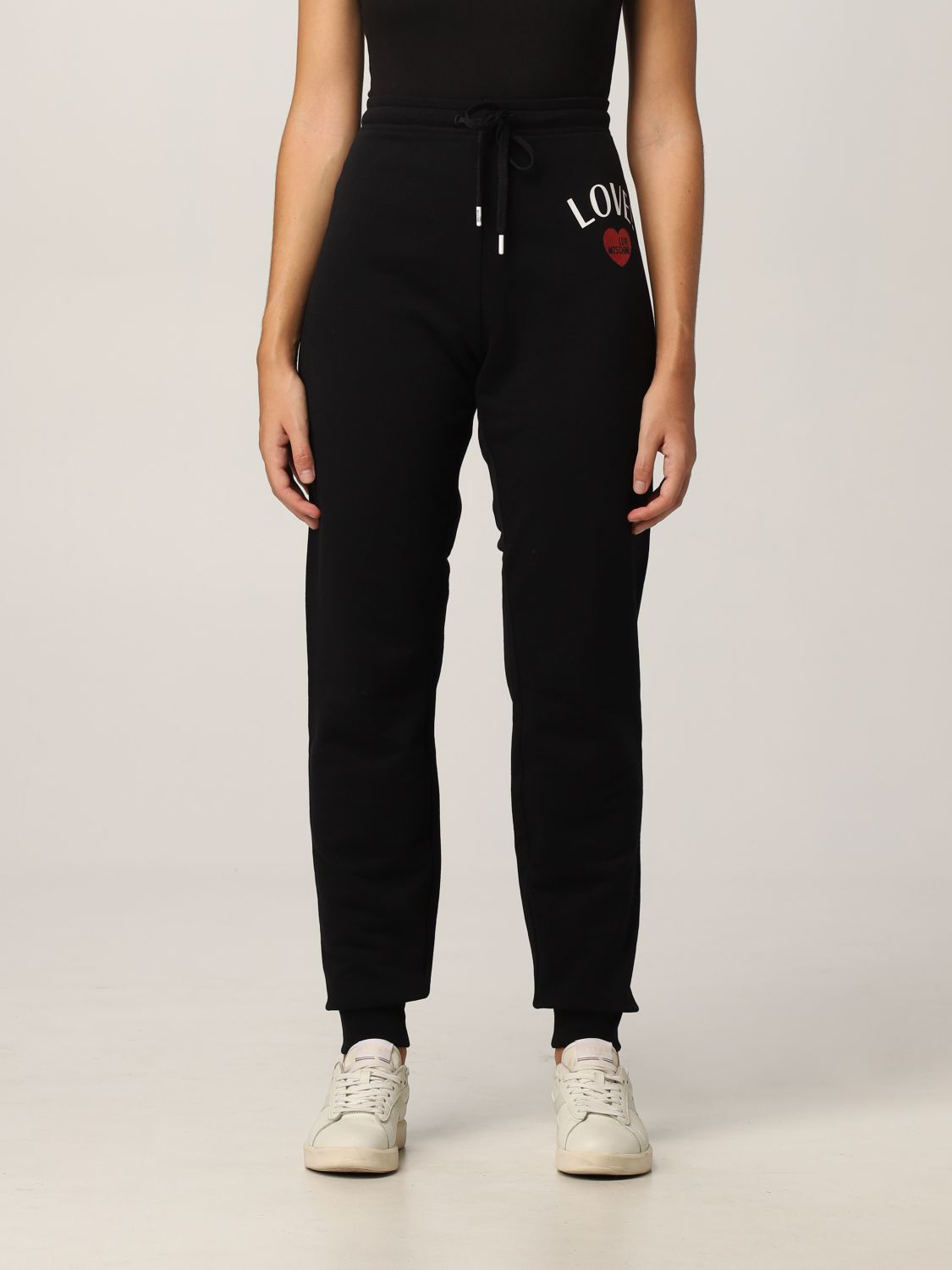 Love Moschino Trousers LOVE MOSCHINO Woman colour Black