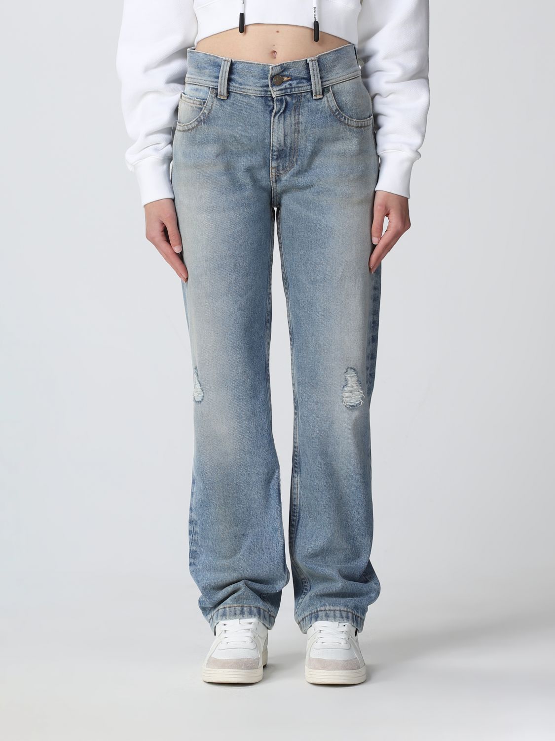 PALM ANGELS Jeans PALM ANGELS Woman colour Denim