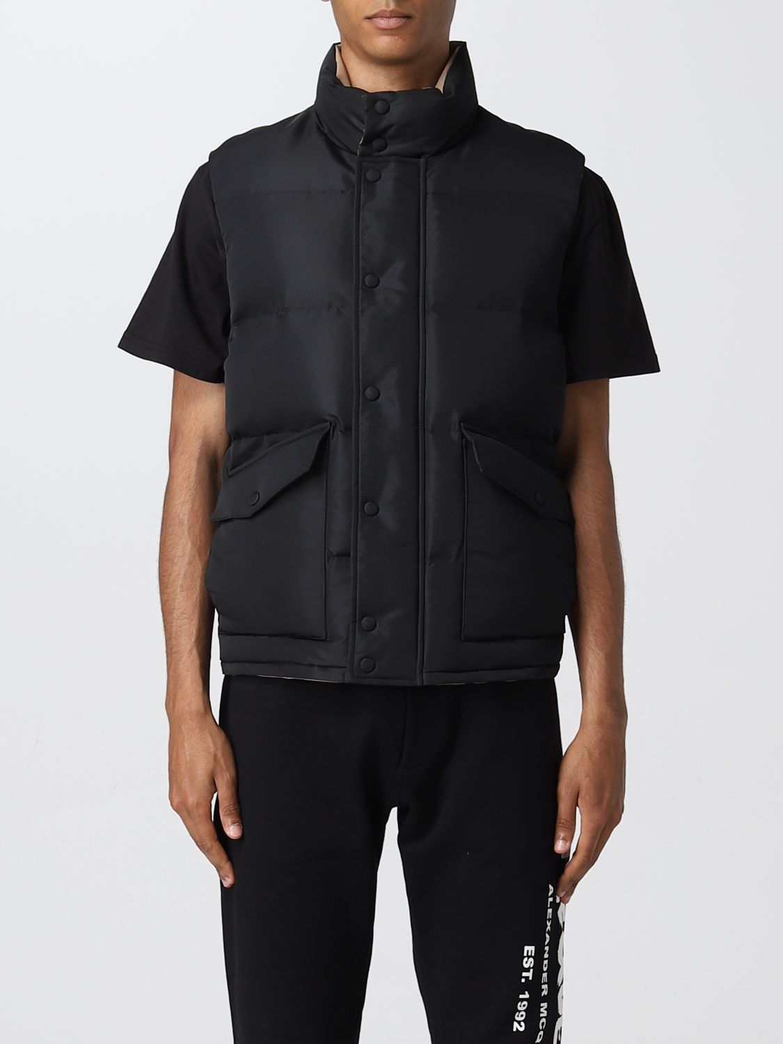 Alexander McQueen Waistcoat ALEXANDER MCQUEEN Men colour Black