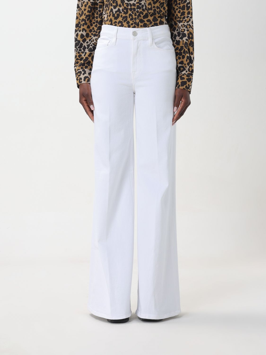 Frame Trousers FRAME Woman colour White