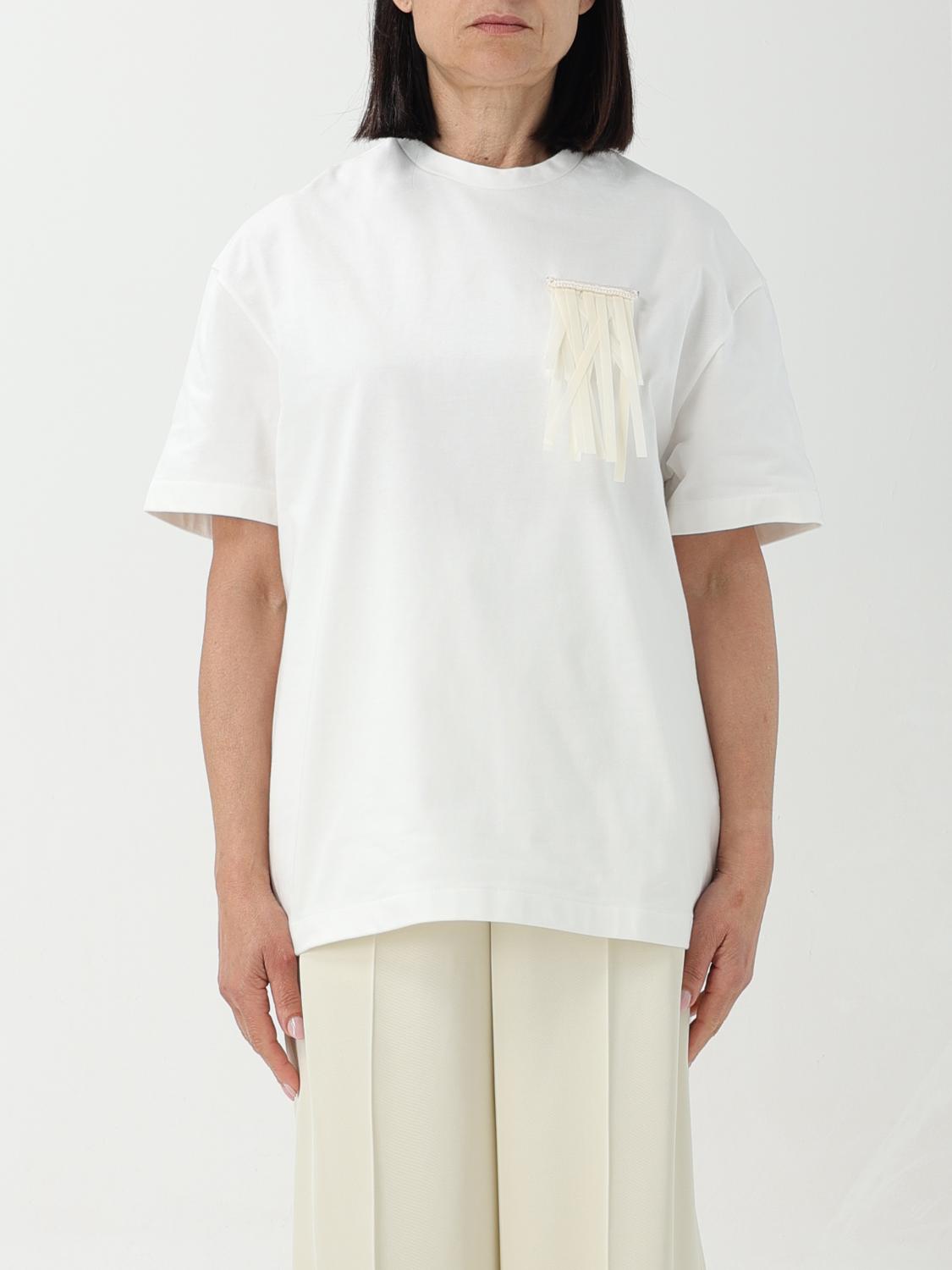 Jil Sander T-Shirt JIL SANDER Woman colour Yellow Cream