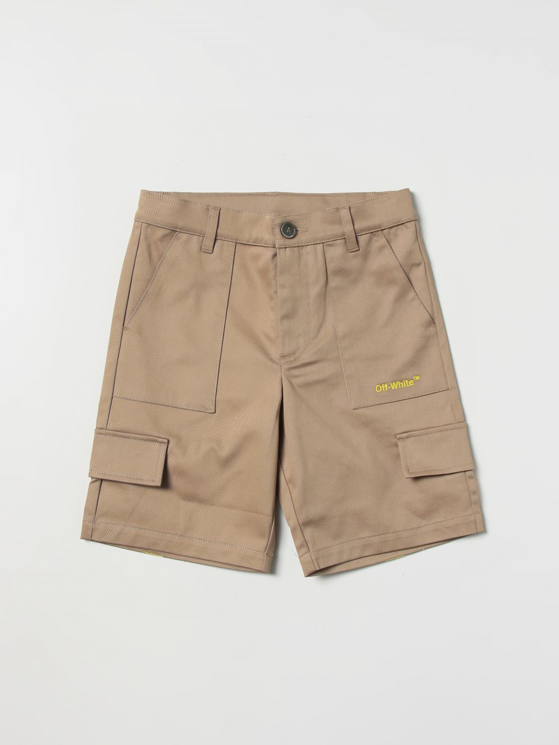 OFF-WHITE Shorts OFF-WHITE Kids colour Kaki