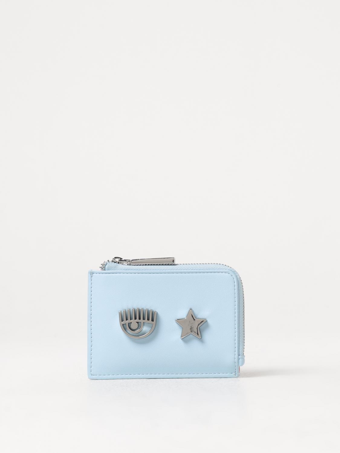 CHIARA FERRAGNI Wallet CHIARA FERRAGNI Woman colour Gnawed Blue