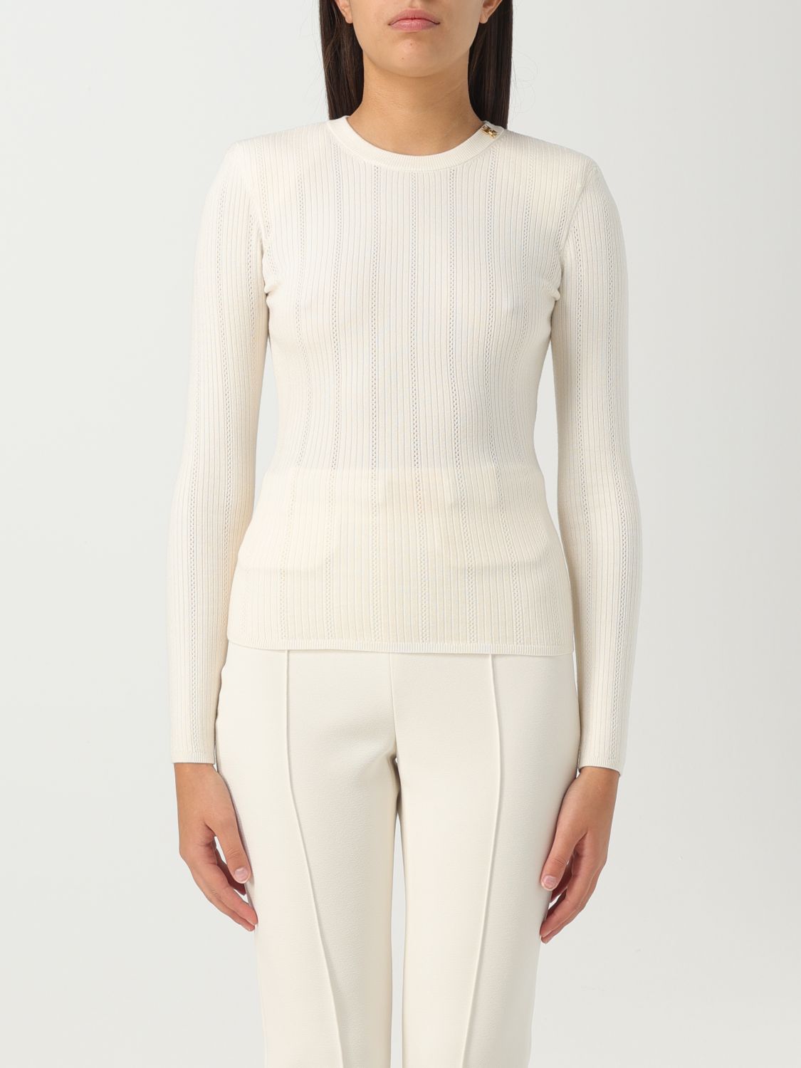 Elisabetta Franchi Jumper ELISABETTA FRANCHI Woman colour Ivory