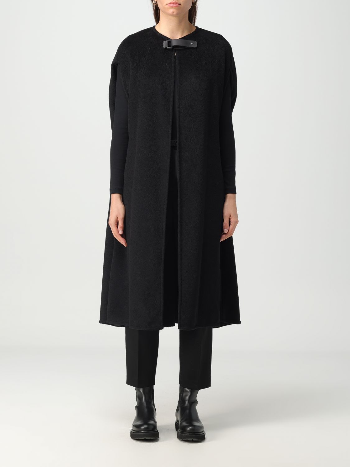 Fabiana Filippi Cloak FABIANA FILIPPI Woman colour Black