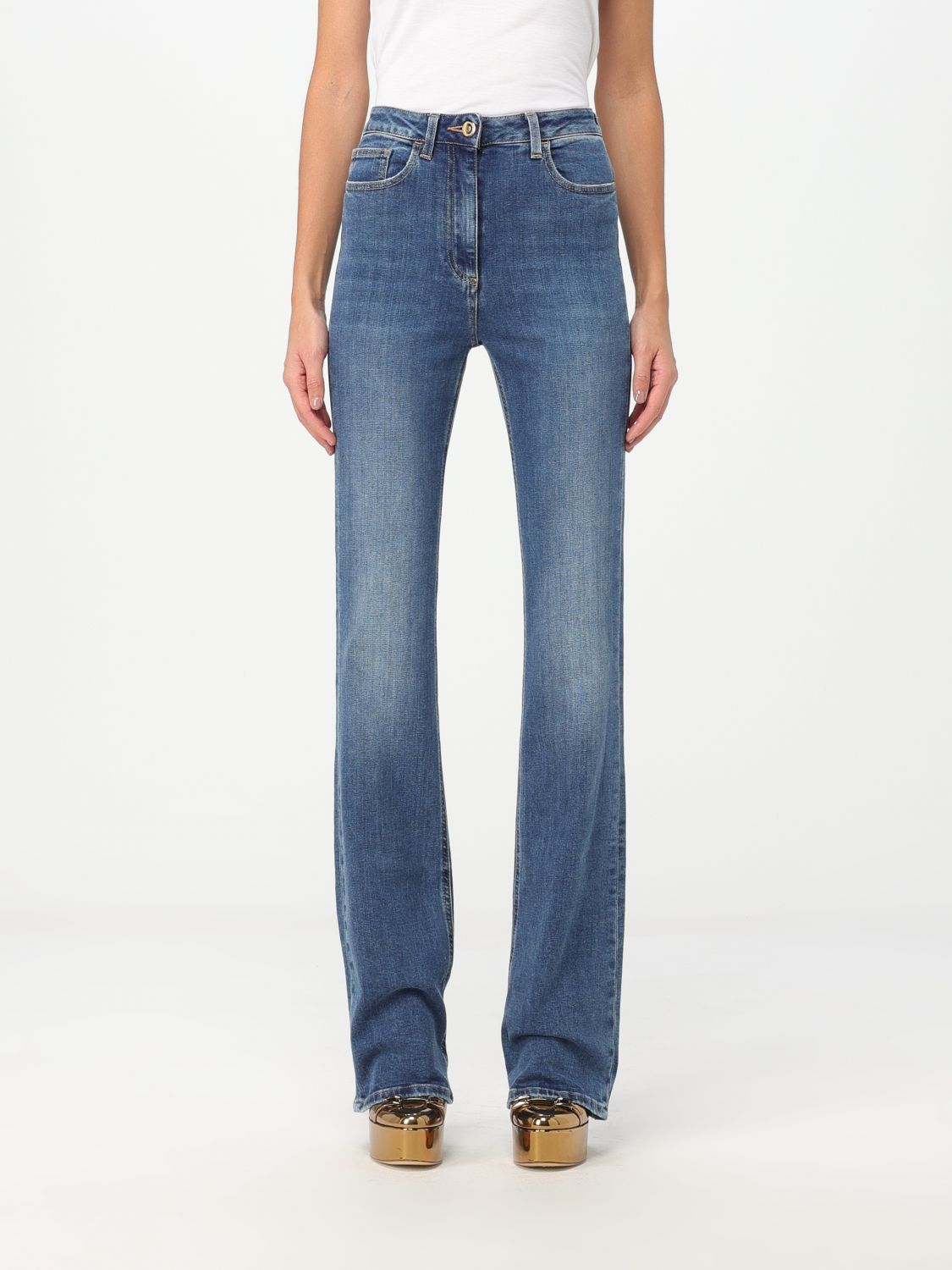 Elisabetta Franchi Jeans ELISABETTA FRANCHI Woman colour Blue