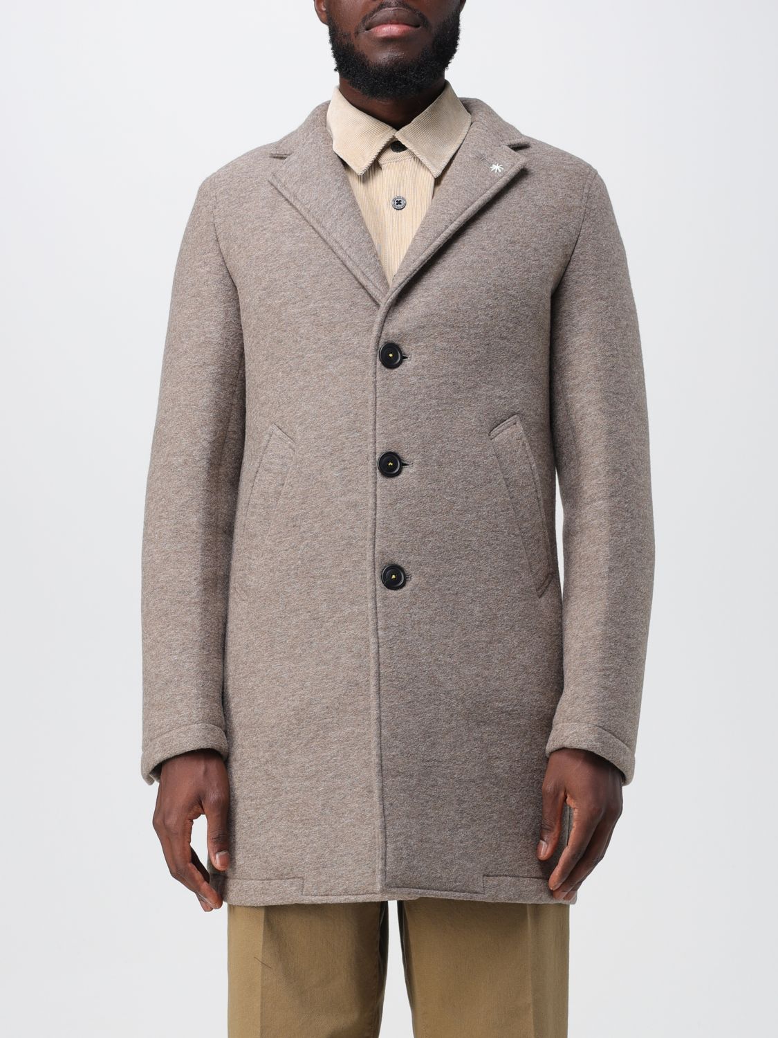 Manuel Ritz Coat MANUEL RITZ Men colour Beige