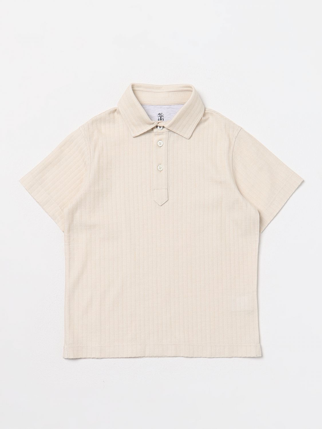 Brunello Cucinelli Polo Shirt BRUNELLO CUCINELLI Kids colour Beige