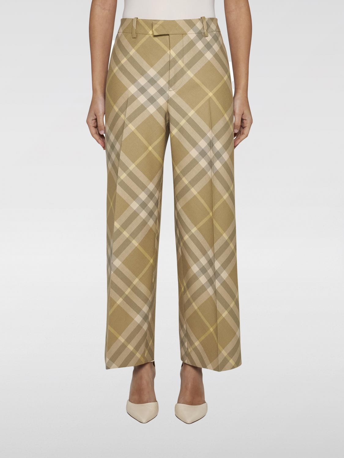 Burberry Pants BURBERRY Woman color Beige