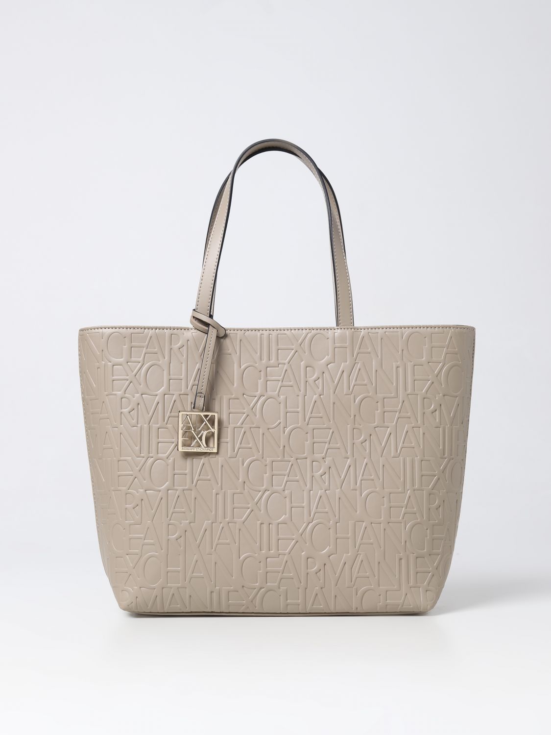 Armani Exchange Tote Bags ARMANI EXCHANGE Woman colour Beige