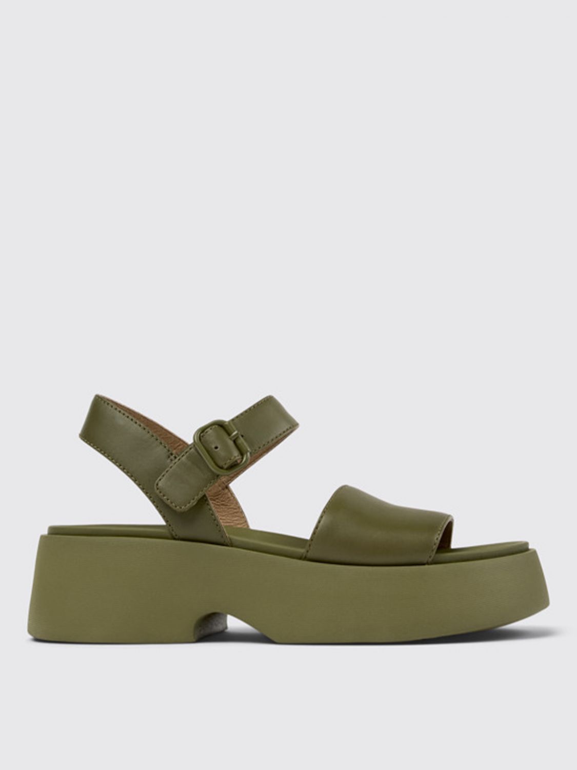 Camper Flat Sandals CAMPER Woman color Green