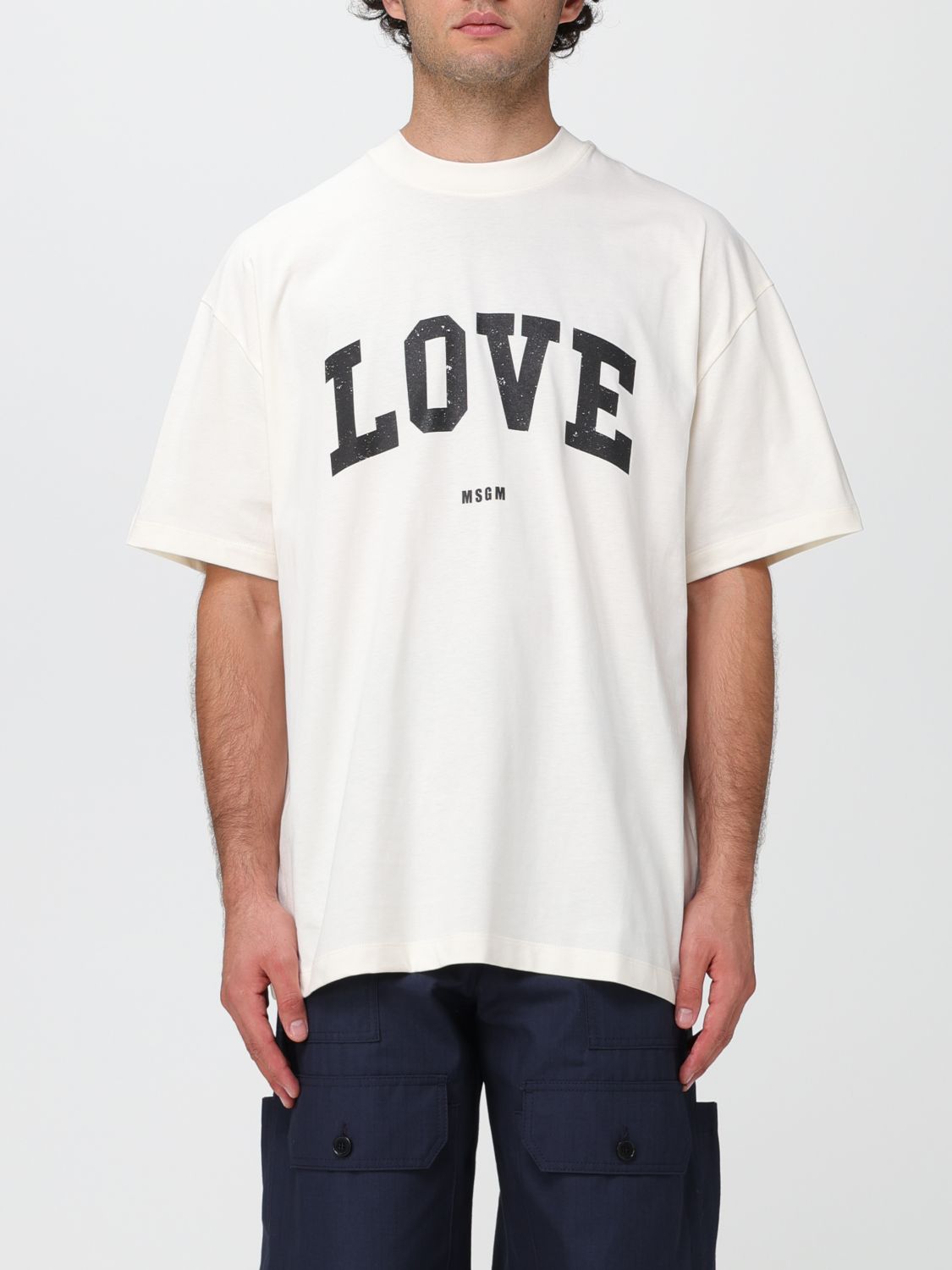 Msgm T-Shirt MSGM Men colour Cream