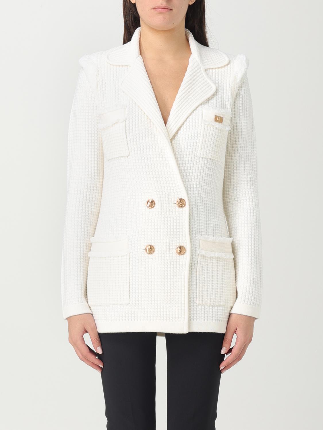 Elisabetta Franchi Blazer ELISABETTA FRANCHI Woman colour Ivory