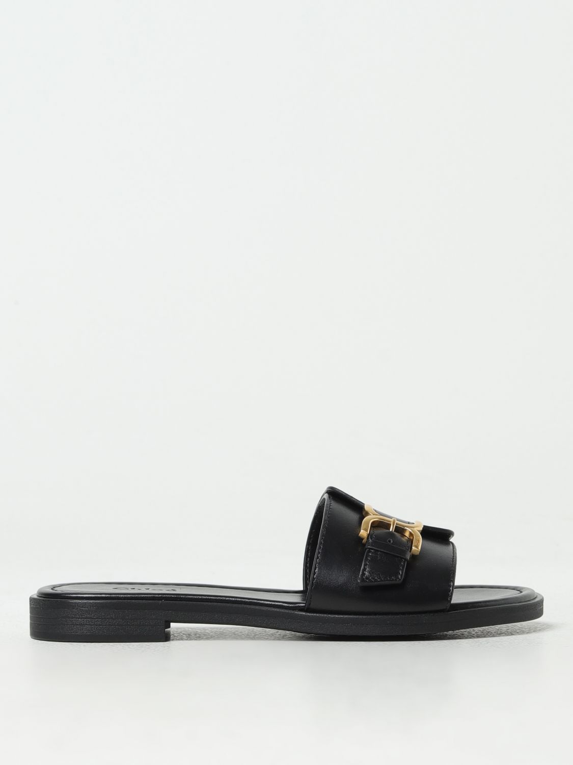 Chloé Flat Sandals CHLOÉ Woman colour Black