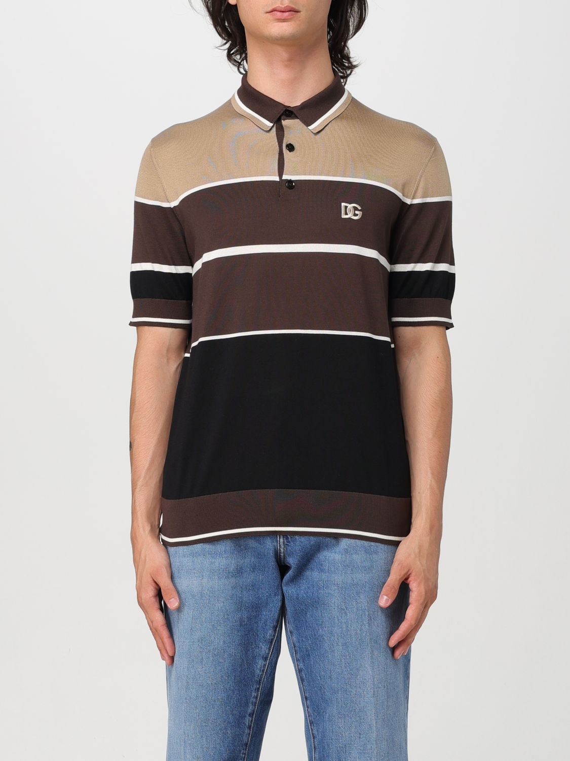 Dolce & Gabbana Polo Shirt DOLCE & GABBANA Men color Brown