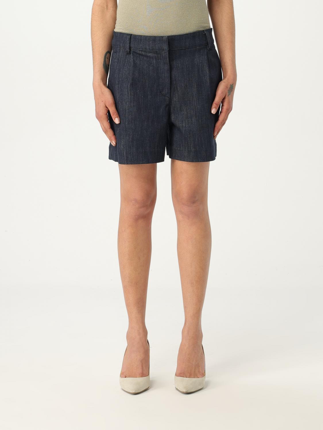 Brunello Cucinelli Short BRUNELLO CUCINELLI Woman colour Blue