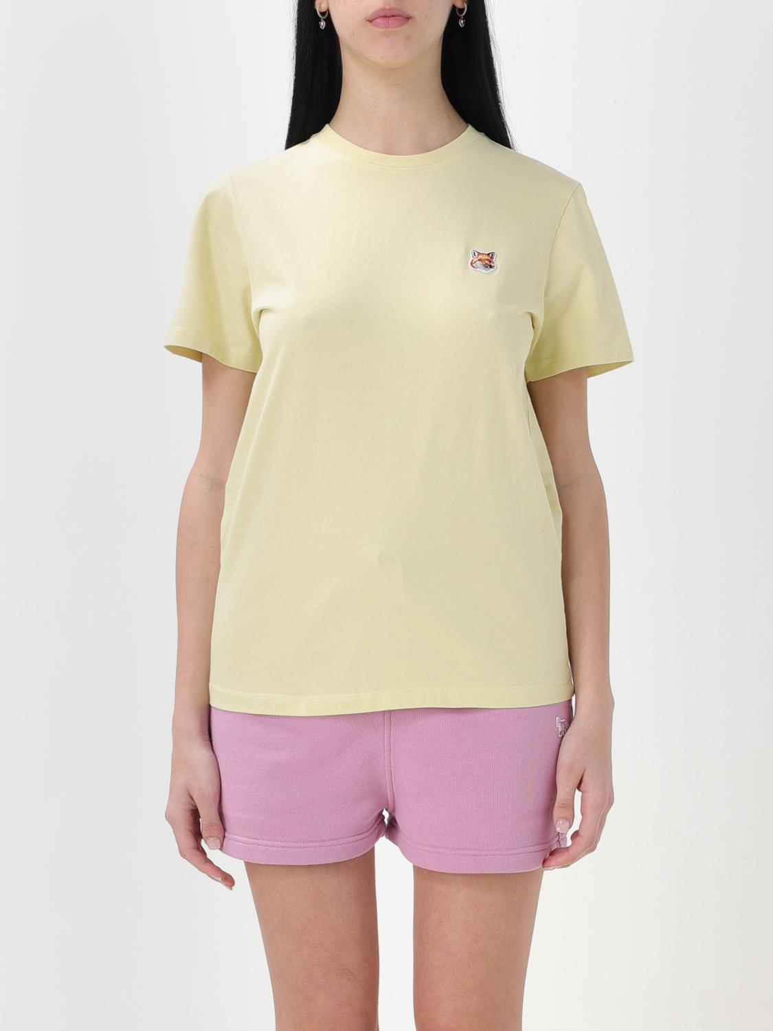 Maison Kitsuné T-Shirt MAISON KITSUNÉ Woman colour Yellow