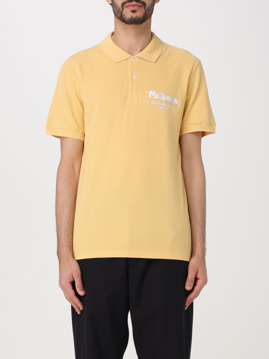 Alexander McQueen Polo Shirt ALEXANDER MCQUEEN Men colour Yellow