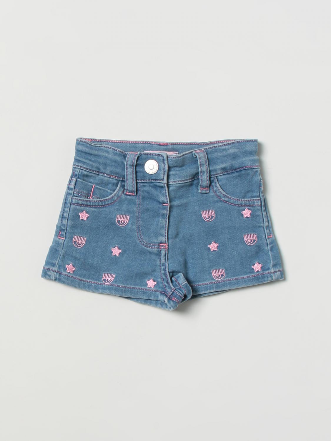 CHIARA FERRAGNI Shorts CHIARA FERRAGNI Kids colour Denim