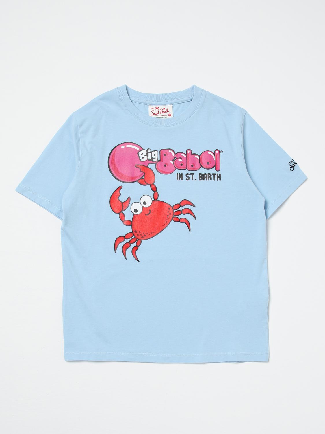 Mc2 Saint Barth T-Shirt MC2 SAINT BARTH Kids color Gnawed Blue