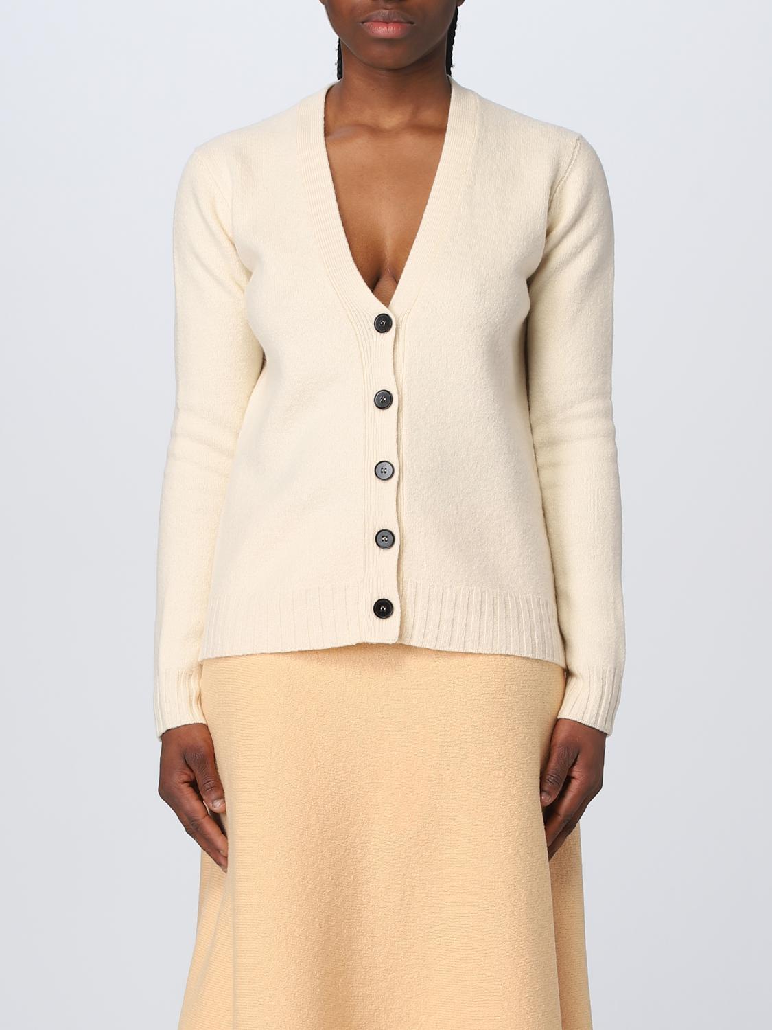 Jil Sander Cardigan JIL SANDER Woman colour Yellow Cream