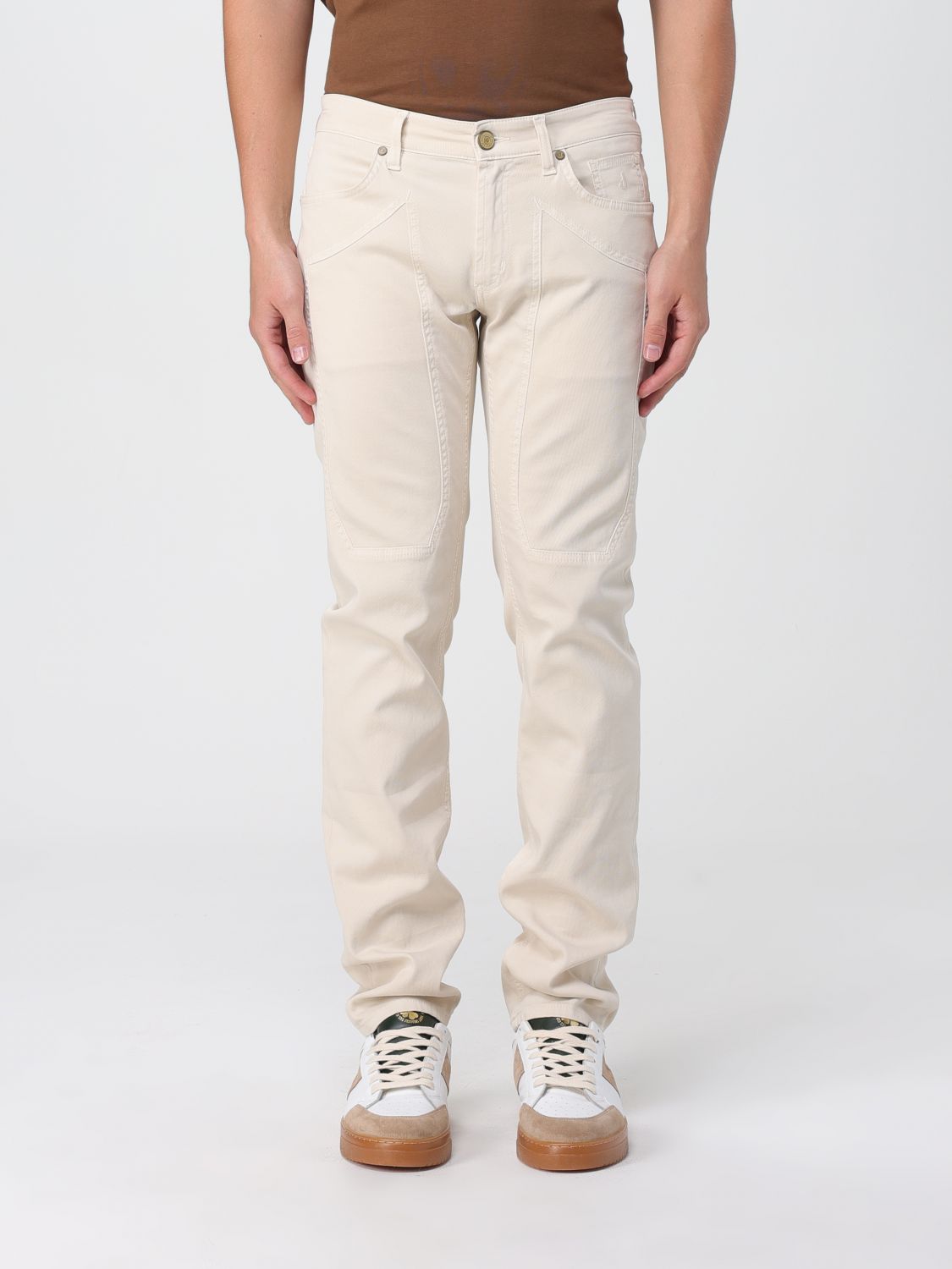 Jeckerson Trousers JECKERSON Men colour Yellow Cream