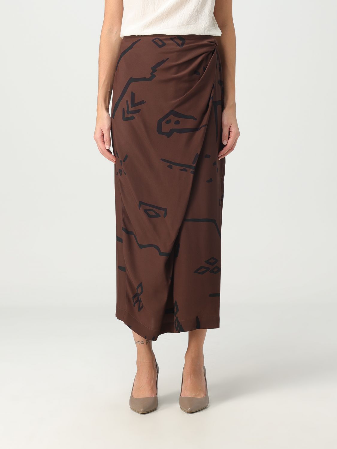 Alysi Skirt ALYSI Woman colour Brown